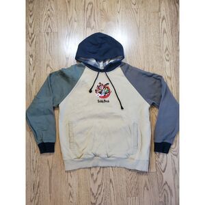 Looney Tunes x Teddy Fresh Mens XL Muted Color Blocked Hoodie Street 90s VGUC
